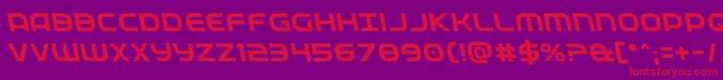 Fedserviceleft Font – Red Fonts on Purple Background