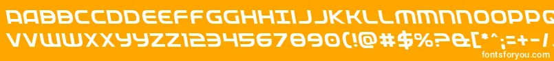 Fedserviceleft Font – White Fonts on Orange Background