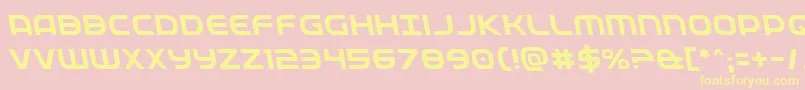 Fedserviceleft Font – Yellow Fonts on Pink Background