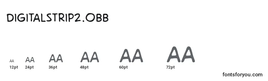 Размеры шрифта Digitalstrip2.0Bb