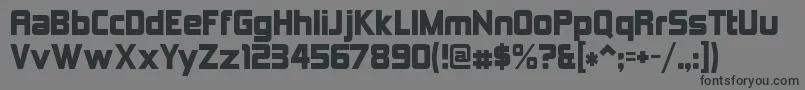 Шрифт Kimberley – чёрные шрифты на сером фоне