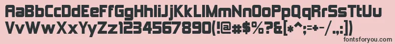 Kimberley Font – Black Fonts on Pink Background