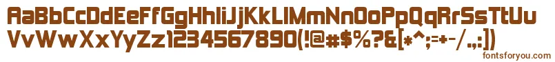 Kimberley-fontti – ruskeat fontit valkoisella taustalla