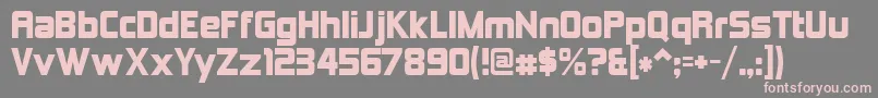 Шрифт Kimberley – розовые шрифты на сером фоне