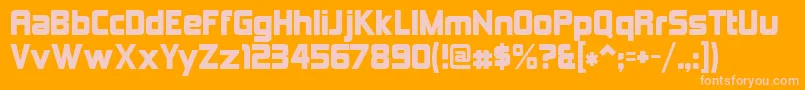 Шрифт Kimberley – розовые шрифты на оранжевом фоне