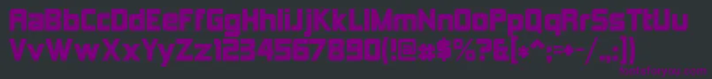 Kimberley Font – Purple Fonts on Black Background