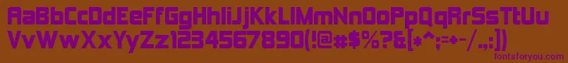 Kimberley Font – Purple Fonts on Brown Background