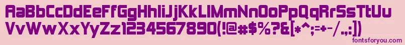 Kimberley Font – Purple Fonts on Pink Background