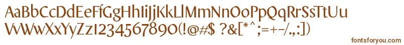 OnoDisplayRegular Font – Brown Fonts on White Background