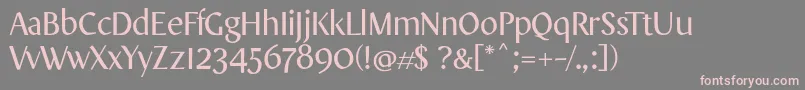 OnoDisplayRegular Font – Pink Fonts on Gray Background