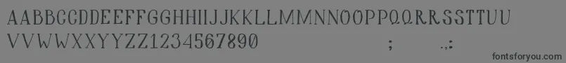 Hiddencinema Font – Black Fonts on Gray Background