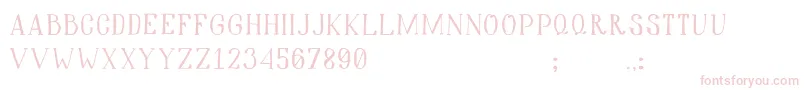 Hiddencinema Font – Pink Fonts on White Background
