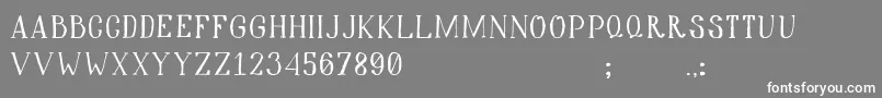 Hiddencinema Font – White Fonts on Gray Background