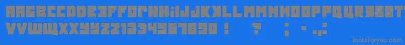 Tokarevgrunged Font – Gray Fonts on Blue Background