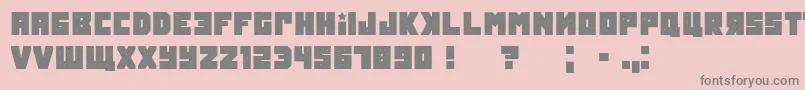 Tokarevgrunged Font – Gray Fonts on Pink Background