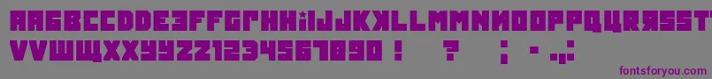 Tokarevgrunged Font – Purple Fonts on Gray Background