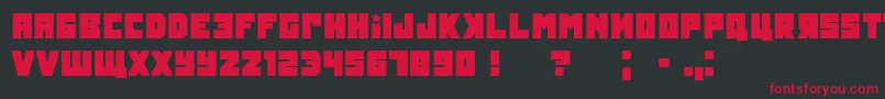 Tokarevgrunged Font – Red Fonts on Black Background