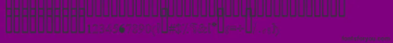 OldAnticOutlineShaded Font – Black Fonts on Purple Background