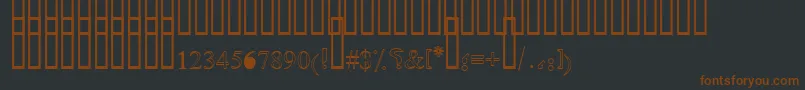 OldAnticOutlineShaded Font – Brown Fonts on Black Background