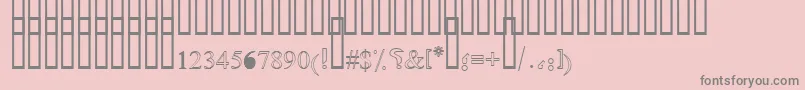 OldAnticOutlineShaded Font – Gray Fonts on Pink Background