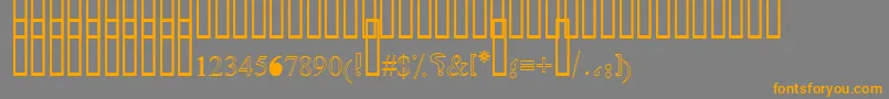 fuente OldAnticOutlineShaded – Fuentes Naranjas Sobre Fondo Gris