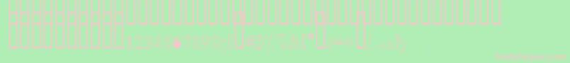 OldAnticOutlineShaded Font – Pink Fonts on Green Background