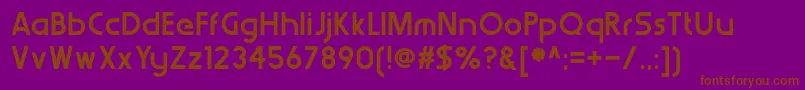 WerkhausDemibold Font – Brown Fonts on Purple Background