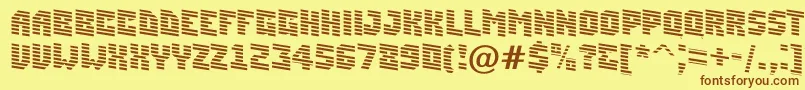 ASimplermrndn Font – Brown Fonts on Yellow Background