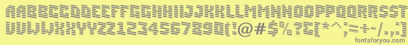 フォントASimplermrndn – 黄色の背景に灰色の文字