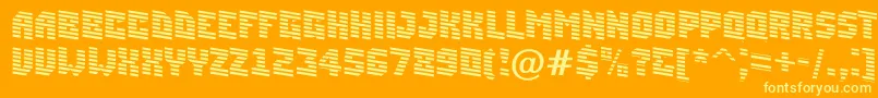 ASimplermrndn Font – Yellow Fonts on Orange Background