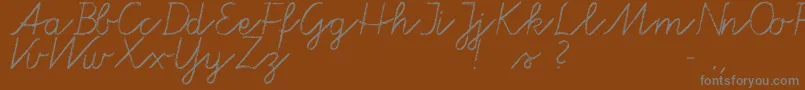 Шрифт Tafelschrift – серые шрифты на коричневом фоне