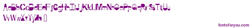 Portal Font – Purple Fonts on White Background