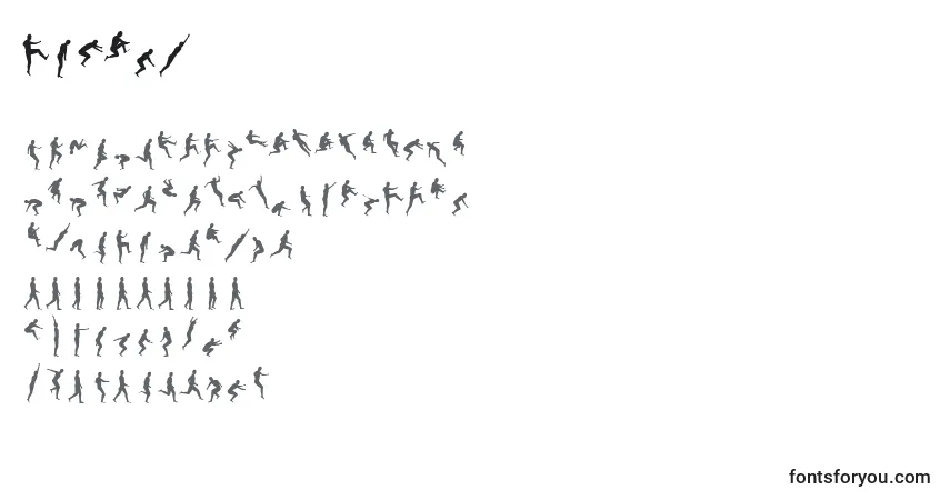 Czcionka Swifty – alfabet, cyfry, specjalne znaki