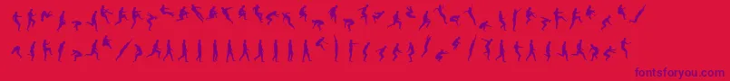 フォントSwifty – 赤い背景に紫のフォント