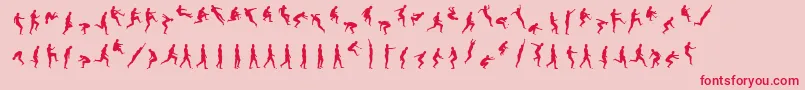 Swifty Font – Red Fonts on Pink Background