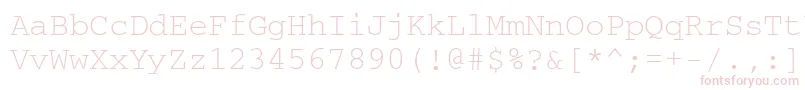 CourierettNormal Font – Pink Fonts