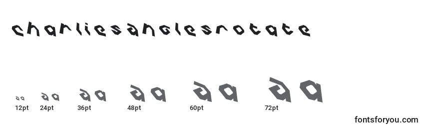 Размеры шрифта CharliesAnglesRotate