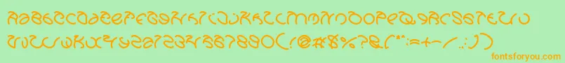 GraphicDream Font – Orange Fonts on Green Background