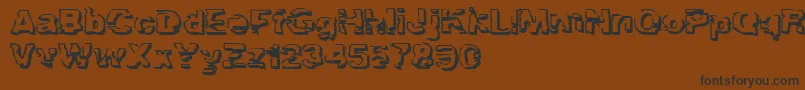 TroglodyteTroglodyte Font – Black Fonts on Brown Background