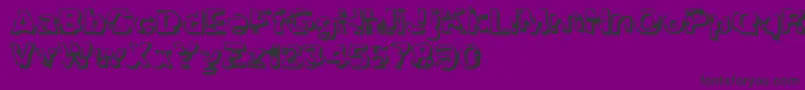 TroglodyteTroglodyte Font – Black Fonts on Purple Background