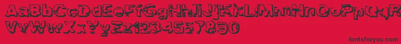 TroglodyteTroglodyte Font – Black Fonts on Red Background