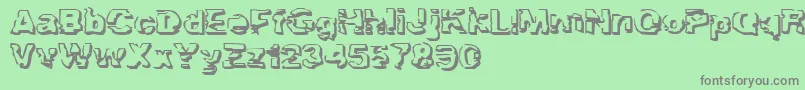 TroglodyteTroglodyte Font – Gray Fonts on Green Background