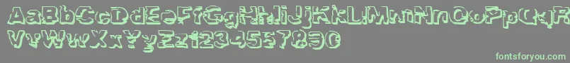 TroglodyteTroglodyte Font – Green Fonts on Gray Background