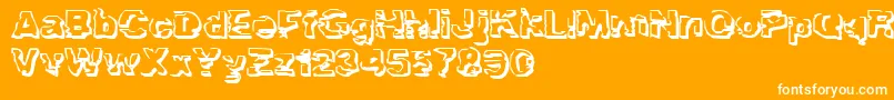 TroglodyteTroglodyte Font – White Fonts on Orange Background