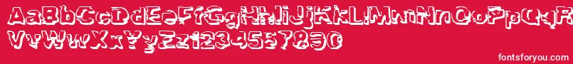 TroglodyteTroglodyte Font – White Fonts on Red Background