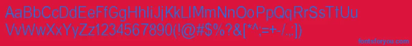 AlmiraDemo Font – Blue Fonts on Red Background