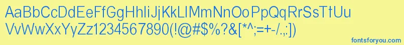 AlmiraDemo Font – Blue Fonts on Yellow Background