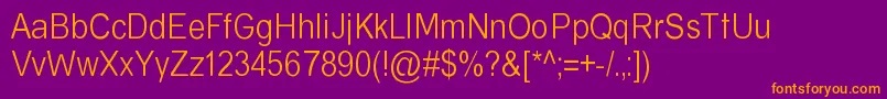 AlmiraDemo Font – Orange Fonts on Purple Background