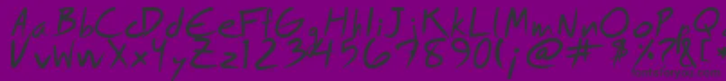 Royfont Font – Black Fonts on Purple Background