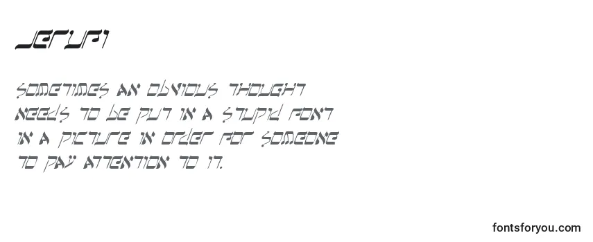 Обзор шрифта Jerufi